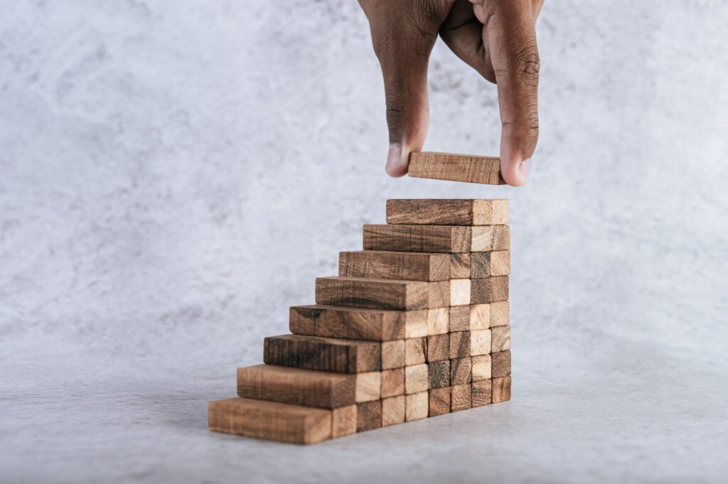 step by step