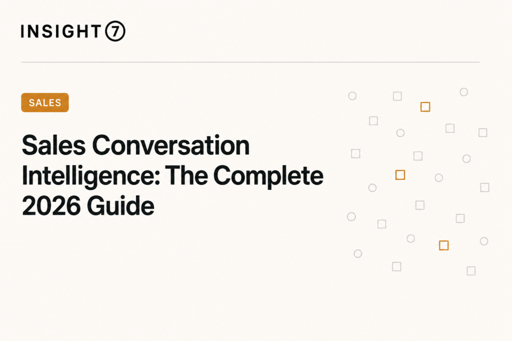 sales conversation intelligence