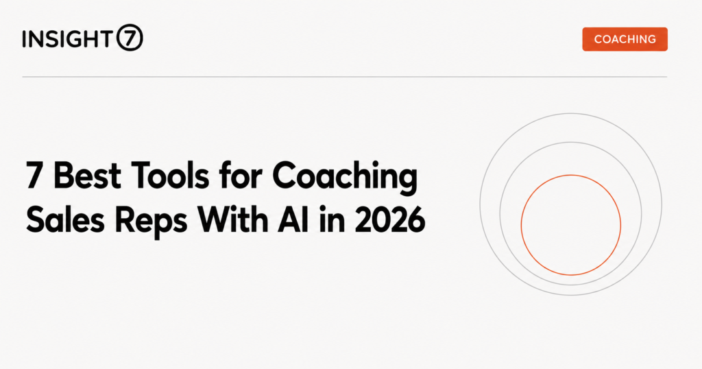 best tools for coaching sales reps with AI